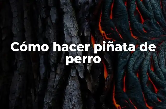 Cómo Hacer Piñata de Perro