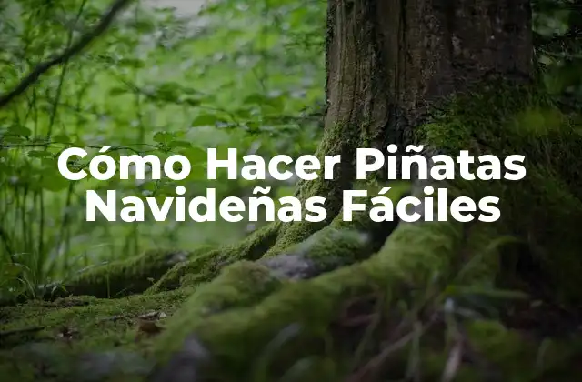 Cómo Hacer Piñatas Navideñas Fáciles