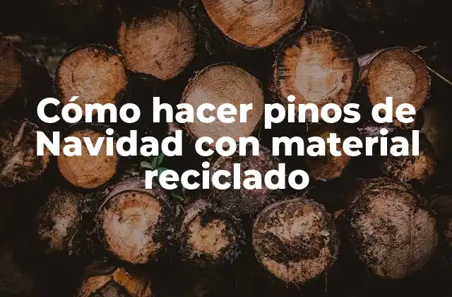 Cómo hacer pinos de Navidad con material reciclado