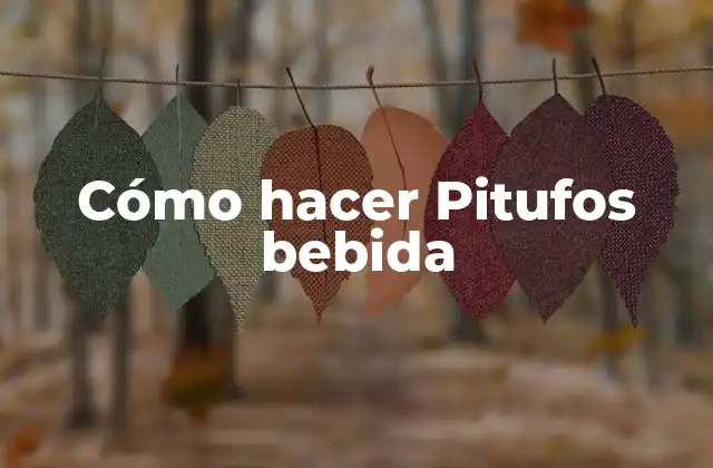 Cómo hacer Pitufos bebida