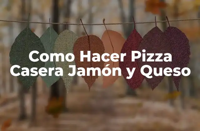 ¿Qué es la Pizza Casera de Jamón y Queso?