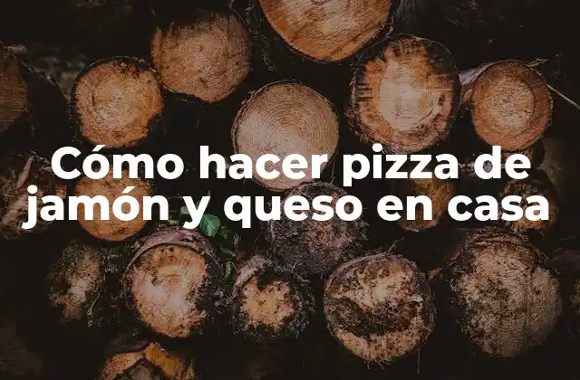 Cómo Hacer Pizza de Jamón y Queso en Casa
