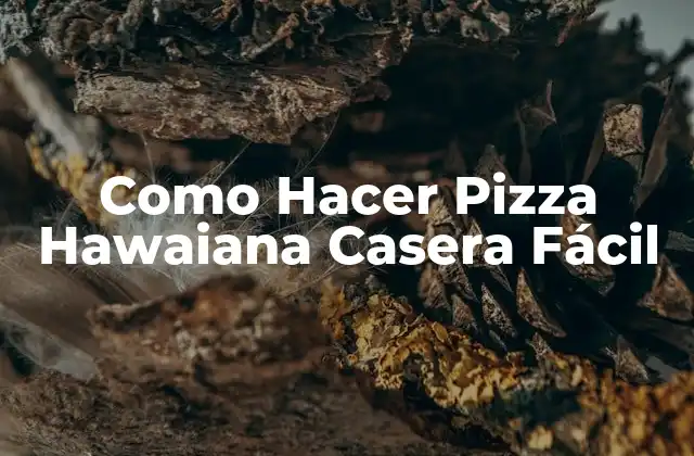 Como Hacer Pizza Hawaiana Casera Fácil