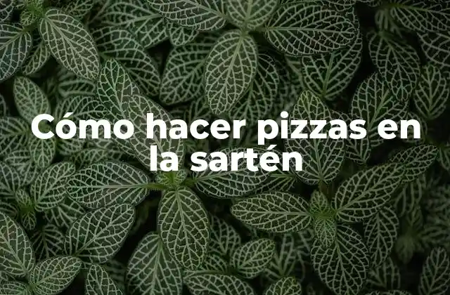Cómo Hacer Pizzas en la Sartén