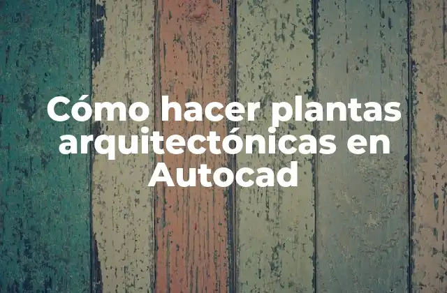 Cómo Hacer Plantas Arquitectónicas en Autocad