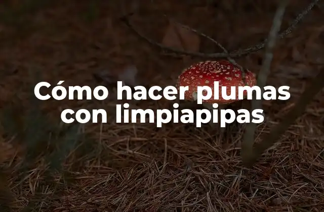 Cómo Hacer Plumas con Limpiapipas