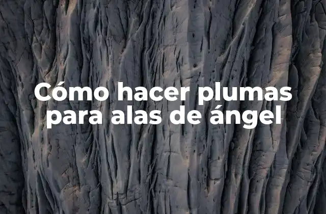 Cómo Hacer Plumas para Alas de Ángel