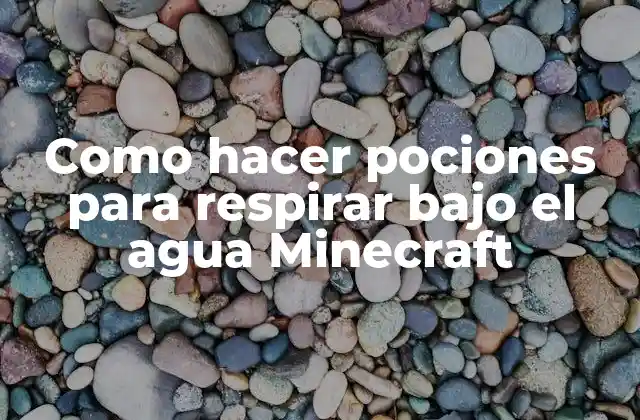 Como Hacer Pociones para Respirar bajo el Agua Minecraft