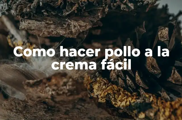 Como Hacer Pollo a la Crema Fácil 2 ¿Qué es el pollo a la crema y para qué sirve?