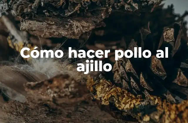 ¿Qué es el pollo al ajillo?