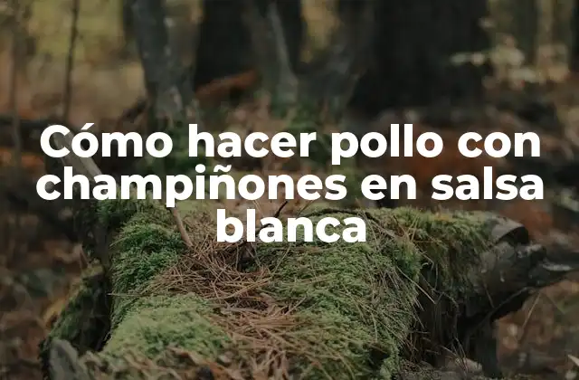 Cómo hacer pollo con champiñones en salsa blanca