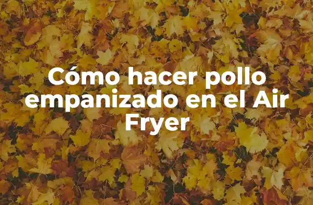 Cómo Hacer Pollo Empanizado en el Air Fryer