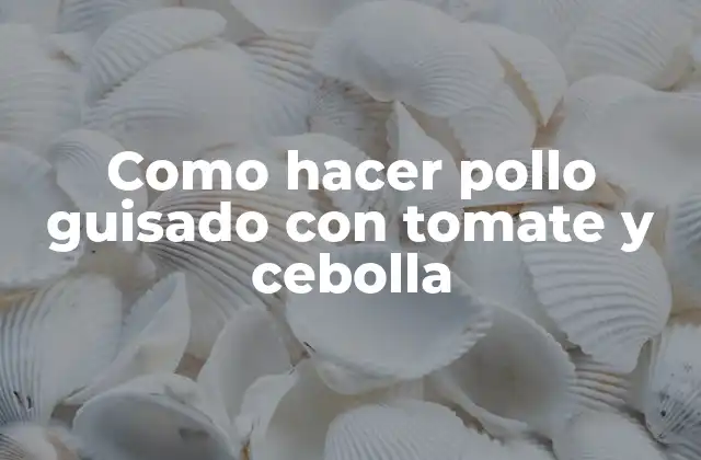 Como Hacer Pollo Guisado con Tomate y Cebolla 2 ¿Qué es el pollo guisado con tomate y cebolla?
