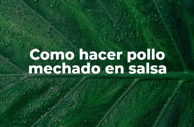 Como Hacer Pollo Mechado en Salsa 2 Pollo mechado en salsa: ¿Qué es y para qué sirve?