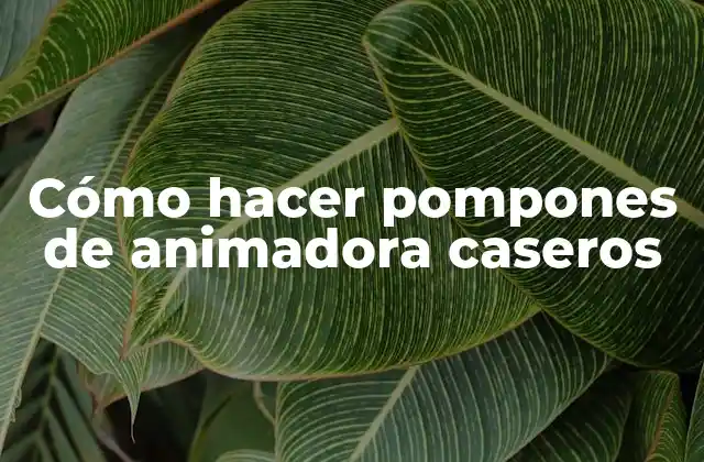 Cómo Hacer Pompones de Animadora Caseros