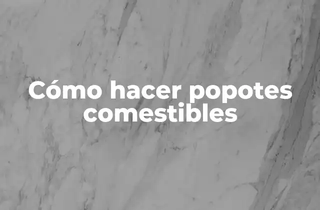 Cómo Hacer Popotes Comestibles