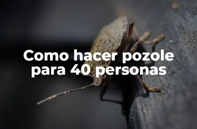 Como Hacer Pozole para 40 Personas