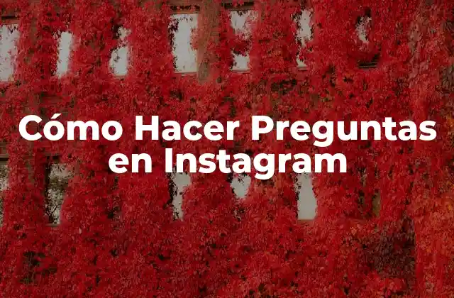Cómo Hacer Preguntas en Instagram