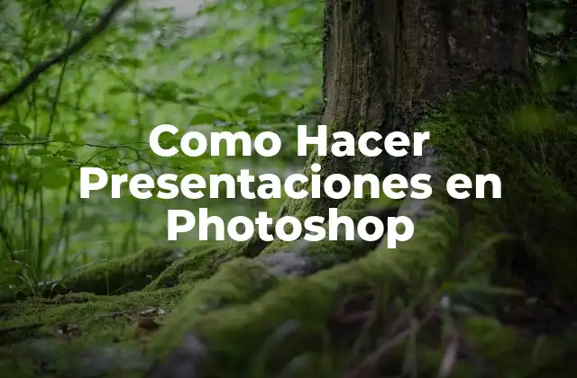 Como Hacer Presentaciones en Photoshop