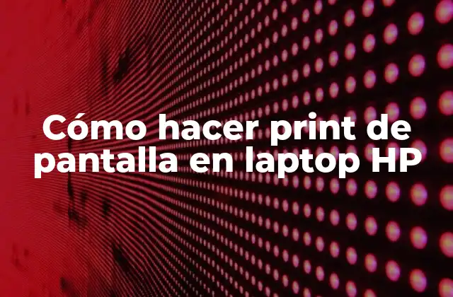 Cómo Hacer Print de Pantalla en Laptop Hp
