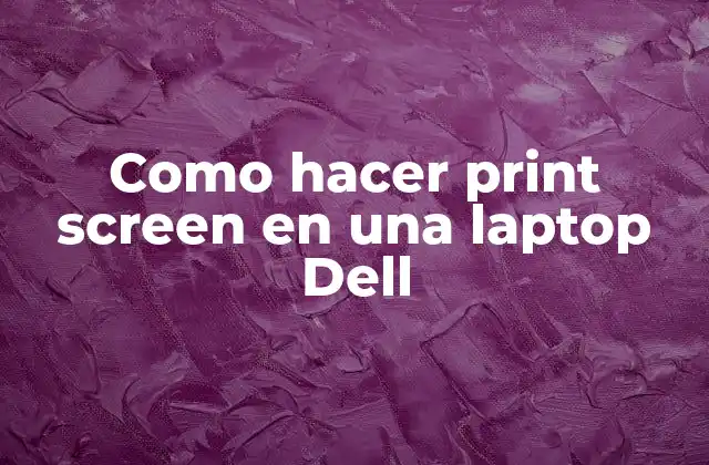 Como Hacer Print Screen en una Laptop Dell