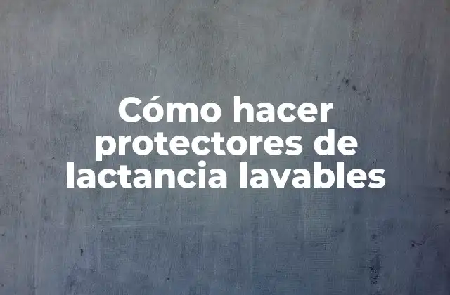Cómo Hacer Protectores de Lactancia Lavables 2 ¿Qué son los protectores de lactancia lavables?