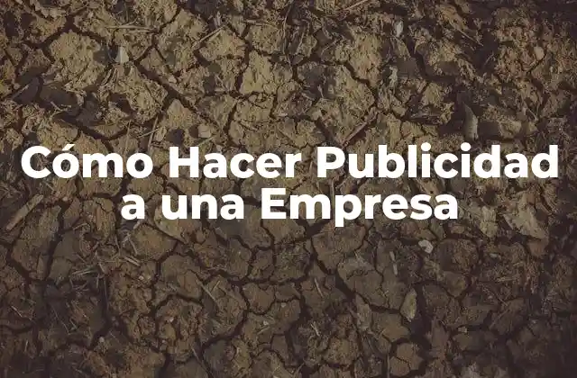 Cómo Hacer Publicidad a una Empresa