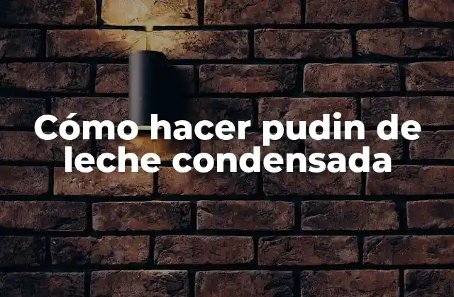 Cómo Hacer Pudin de Leche Condensada