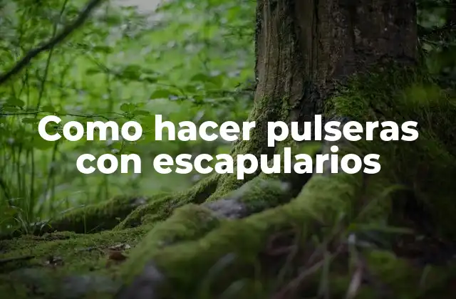 Como Hacer Pulseras con Escapularios