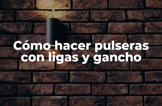 Cómo Hacer Pulseras con Ligas y Gancho
