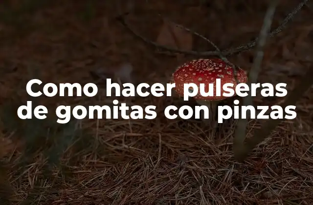 Como Hacer Pulseras de Gomitas con Pinzas