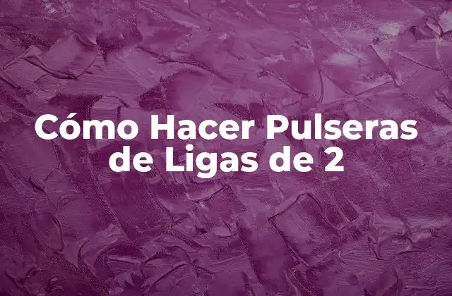Cómo Hacer Pulseras de Ligas de 2