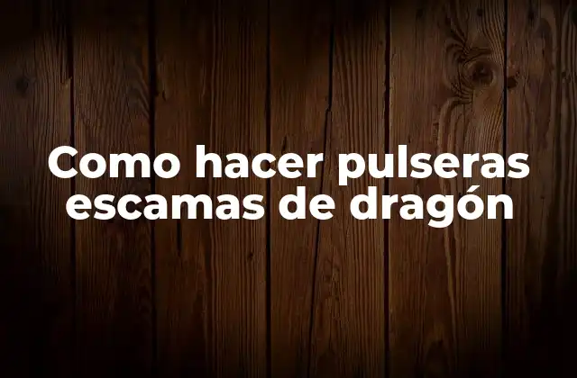 Como Hacer Pulseras Escamas de Dragón 2 Qué son las pulseras escamas de dragón