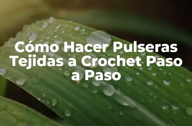 Cómo Hacer Pulseras Tejidas a Crochet Paso a Paso 2 ¿Qué Son las Pulseras Tejidas a Crochet?