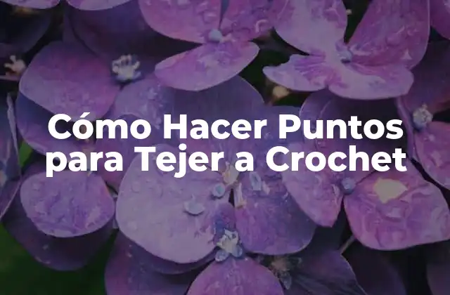 Cómo Hacer Puntos para Tejer a Crochet