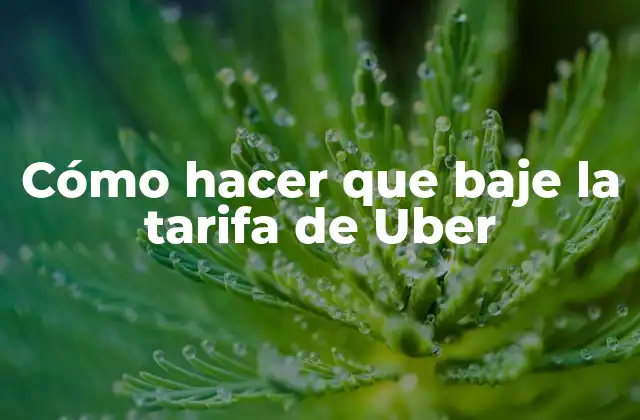 Cómo Hacer que Baje la Tarifa de Uber 2 Cómo hacer que baje la tarifa de Uber