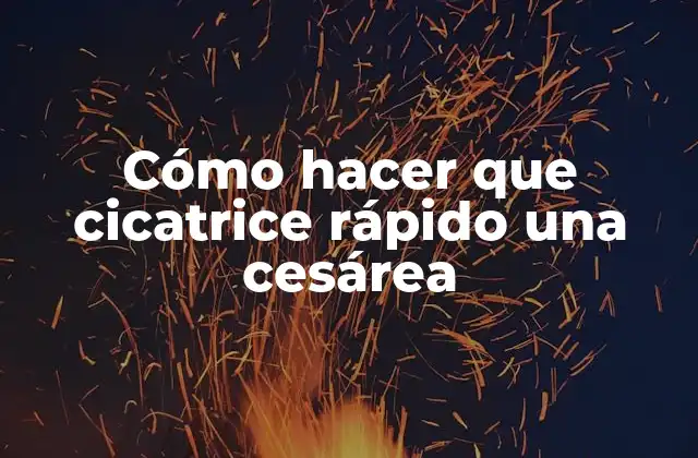 Cómo Hacer que Cicatrice Rápido una Cesárea 2 Cómo hacer que cicatrice rápido una cesárea: Importancia de la recuperación después del parto
