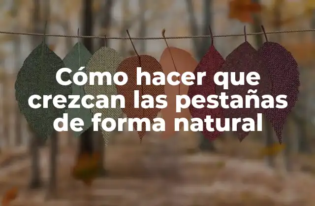 Cómo hacer que crezcan las pestañas de forma natural