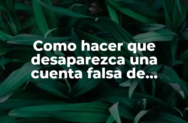 Como Hacer que Desaparezca una Cuenta Falsa de Facebook 2 ¿Qué es una cuenta falsa de Facebook?