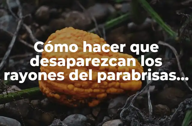 Cómo hacer que desaparezcan los rayones del parabrisas casero