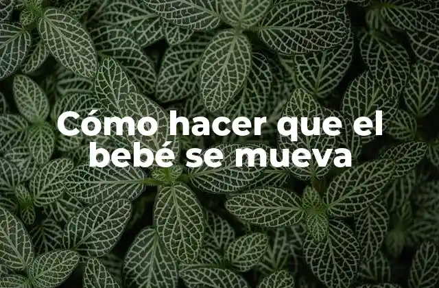 Cómo Hacer que el Bebé Se Mueva