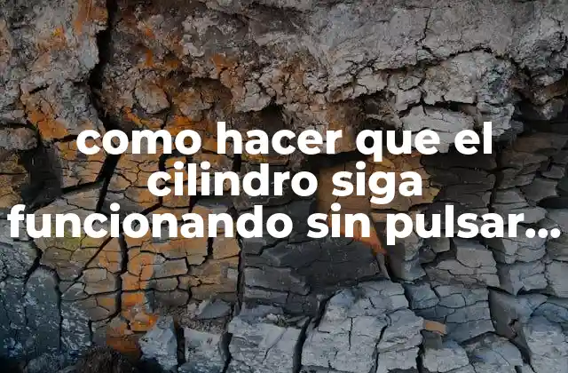 Como Hacer que el Cilindro Siga Funcionando sin Pulsar Fluidsim 2 Como hacer que el cilindro siga funcionando sin pulsar fluidsim