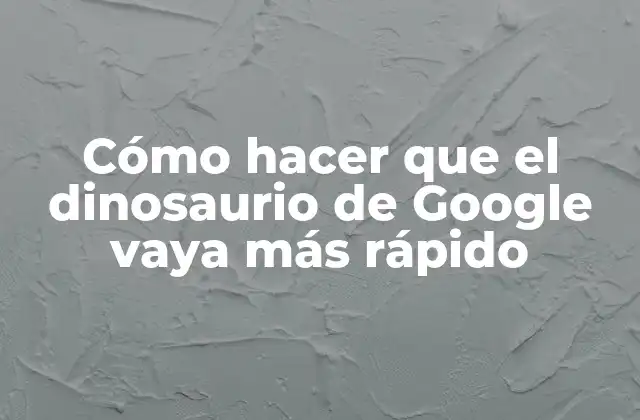 ¿Qué es el dinosaurio de Google?