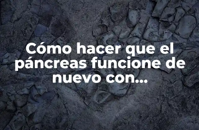 ¿Qué es el biomagnetismo y cómo puede ayudar a restaurar la función pancreática?