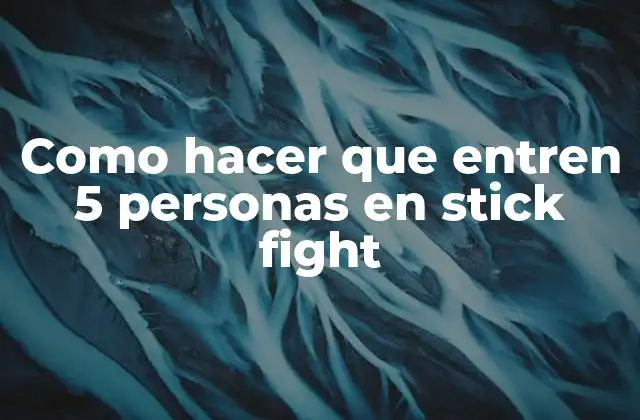 ¿Qué es un stick fight y cómo se usa en la animación?