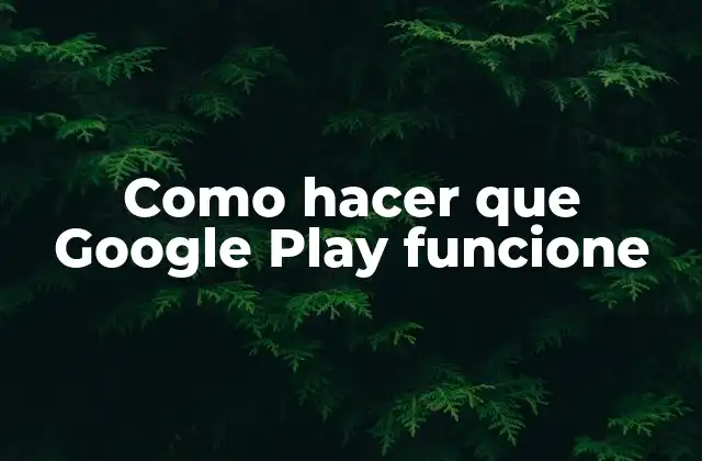 Como Hacer que Google Play Funcione 2 ¿Qué es Google Play y cómo funciona?