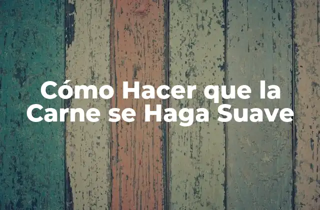 Cómo Hacer que la Carne Se Haga Suave 2 Cómo Hacer que la Carne se Haga Suave