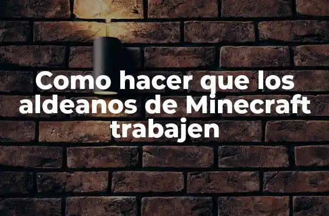Como Hacer que los Aldeanos de Minecraft Trabajen 2 ¿Qué son los aldeanos de Minecraft y cómo se utilizan?