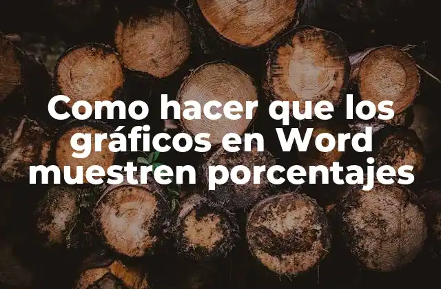 Como Hacer que los Gráficos en Word Muestren Porcentajes