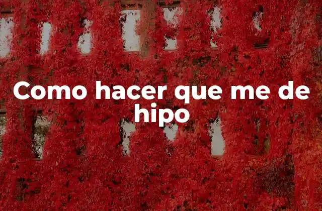 Como Hacer que Me de Hipo